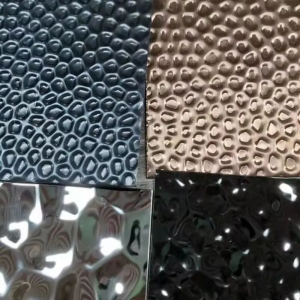 Hammered steel plate