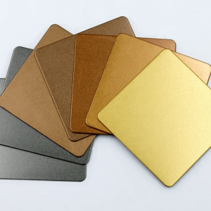 Sandblasted steel plate