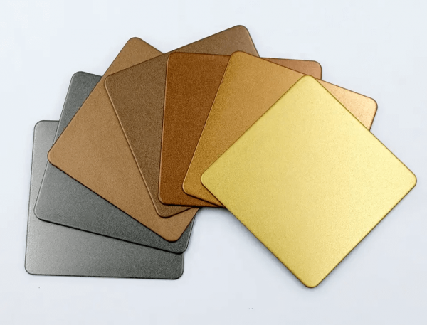 Sandblasted steel plate
